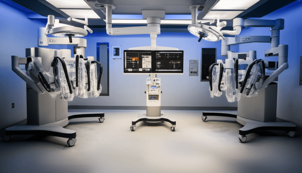Robotic surgical system in a modern operating room
