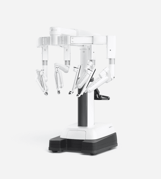 da Vinci 5 robotic surgical system used by Dr. Abbassi for minimally invasive surgery